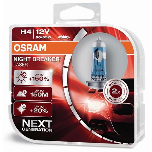 Osram H4 Night Breaker Laser +150% 64193NL Autolampen, Auto-onderdelen, Verlichting, Nieuw, Verzenden