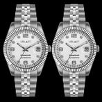 Ublast - Century Diamond - Set Man & Woman - UBDCE40WH+WH -, Sieraden, Tassen en Uiterlijk, Horloges | Heren, Nieuw