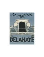 1933 DELAHAYE 124 LEAFLET FRANS, Nieuw, Author