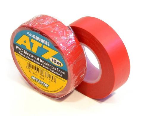 Advance AT7 PVC tape 19mm x 10m Rood, Doe-het-zelf en Verbouw, Overige Doe-het-zelf en Verbouw, Nieuw, Verzenden