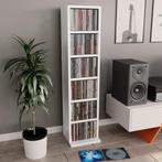 vidaXL Cd-kast 21x20x88 cm bewerkt hout wit, Huis en Inrichting, Verzenden, Nieuw