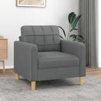 vidaXL Fauteuil 60 cm stof donkergrijs, Huis en Inrichting, Banken | Bankstellen, Eenpersoons, Verzenden, Nieuw, Minder dan 150 cm