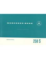 1965 MERCEDES BENZ S KLASSE INSTRUCTIEBOEKJE DUITS, Auto diversen, Handleidingen en Instructieboekjes