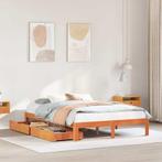 vidaXL Bedframe met lades massief grenenhout wasbruin, Huis en Inrichting, Slaapkamer | Bedden, Bruin, Verzenden, 140 cm, 200 cm