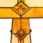 Tiffany tafellamp met verlichte voet – Art Deco geometrie –, Verzenden, Nieuw