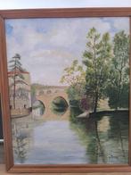 Georges Marchand (XX) - Scène tranquille de village français, Antiek en Kunst, Kunst | Schilderijen | Klassiek