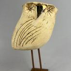 Ewa Budzowska - The owl - BIG- with 24carat gold), Antiek en Kunst, Kunst | Designobjecten