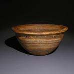Oud-Egyptisch Marmer Vaass. 8,5 cm Ø. Middenrijk, 11-12e