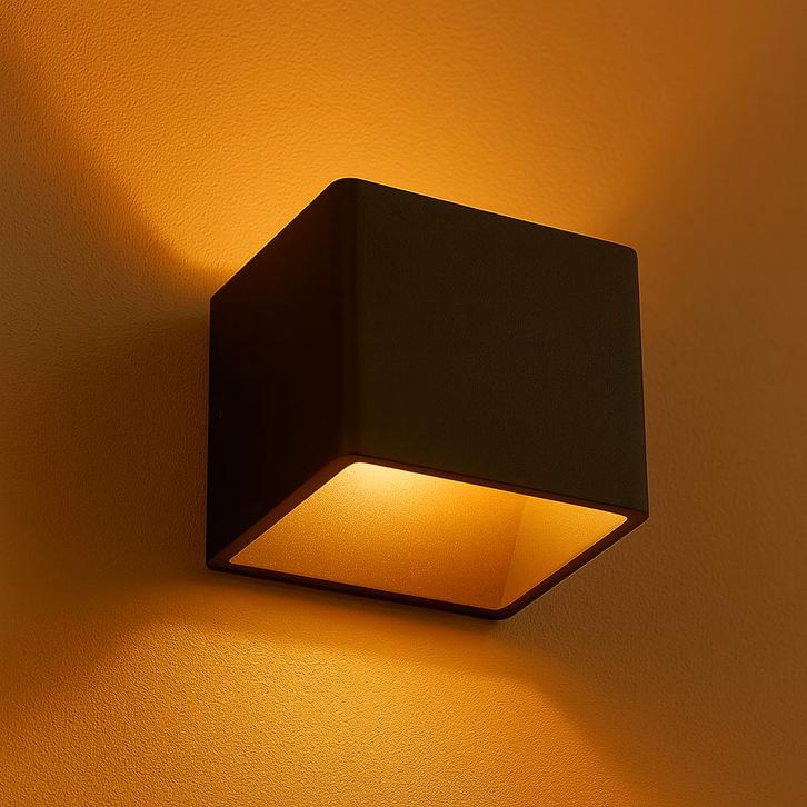 High Light | LED Cube Wandlamp | DIMBAAR | 2700K | 6W, Huis en Inrichting, Lampen | Wandlampen, Nieuw, Metaal, Ophalen of Verzenden