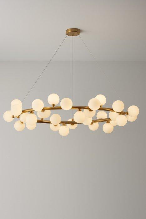 Unique Treasure - Plafondlamp - Glas, Messing -, Antiek en Kunst, Kunst | Designobjecten