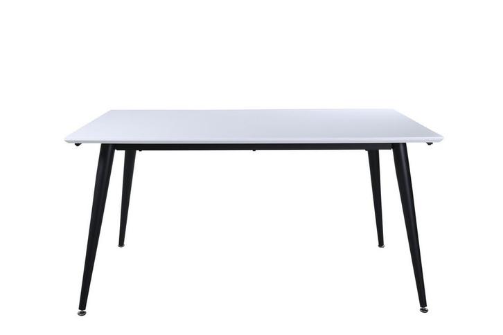 Eettafel Bjorn 150x90 cm Wit Uitschuifbaar Laminaat Jörn, Huis en Inrichting, Tafels | Eettafels, Verzenden