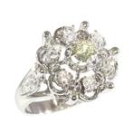 Ring - 18 karaat Witgoud -  1.00ct. tw. Diamant (Natuurlijk)