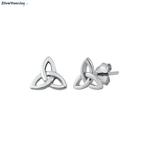 Zilveren Keltische trinity knot oorstekers, Verzenden, Nieuw, Zilver
