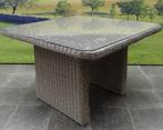 Bilbao lounge-diningtafel 110x110xH70 cm grijs, Ophalen of Verzenden, Nieuw, Wicker
