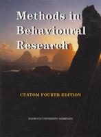 Methods In Behavioral Research Custom Reader F 9781308832630, Zo goed als nieuw