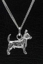 Zilveren Podenco portugues pequeno ketting hanger - groot, Verzenden, Nieuw