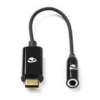 USB C naar jack adapterkabel | Nedis | 0.15 meter, Verzenden, Nieuw