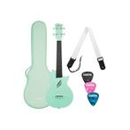 Cascha HH 2286 Groene Carbon Fiber concert ukulele met, Ophalen of Verzenden, Nieuw
