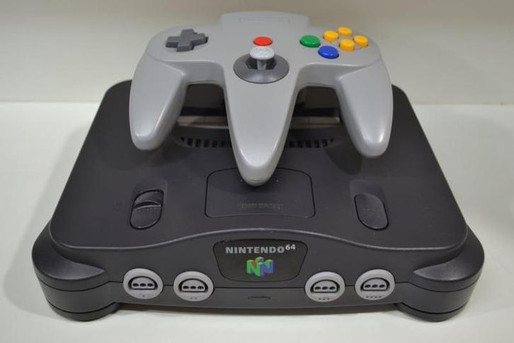Nintendo 64 Console (Charcoal Grey) incl., Spelcomputers en Games, Spelcomputers | Nintendo 64, Zo goed als nieuw, Verzenden