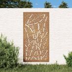 vidaXL Wanddecoratie tuin bladontwerp 105x55 cm cortenstaal, Nieuw, Verzenden