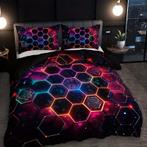 Eenpersoons Dekbedovertrek 140 x 200 - Hexagon, Verzenden, Nieuw