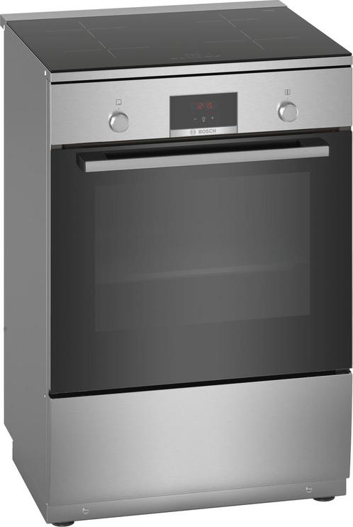 Bosch HLN39A050U inductie fornuis - rvs - 60 cm breed, Witgoed en Apparatuur, Fornuizen, 60 cm of meer, Vrijstaand, 4 kookzones