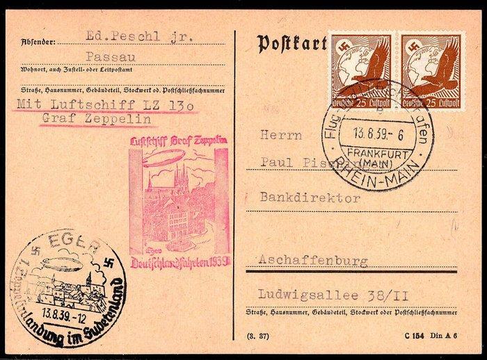 Duitse Rijk 1939 - Luchtschip Graf Zeppelin II -, Postzegels en Munten, Postzegels | Europa | Duitsland