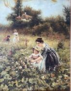 Europese school (XIX-XX) - Zomers tafereel, Antiek en Kunst