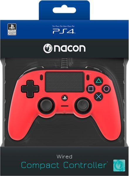 Bigben Nacon Wired Compact Controller-Rood (PlayStation 4), Spelcomputers en Games, Spelcomputers | Sony PlayStation Consoles | Accessoires