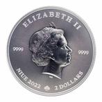 1 Troy Ounce - Zilver .999 - 2022 1 oz Niue Shamrock Green
