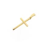 8 Krt. Hanger van een subtiel kruisje (religieus), Sieraden, Tassen en Uiterlijk, Antieke sieraden, Ophalen of Verzenden, Goud
