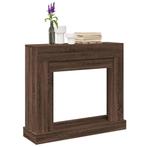 vidaXL Haardombouw 100x30x87,5 cm bewerkt hout bruin, Huis en Inrichting, Haarden, Verzenden, Nieuw