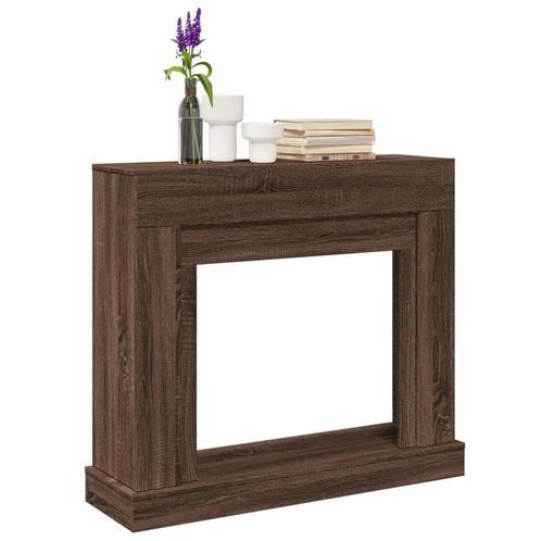 vidaXL Haardombouw 100x30x87,5 cm bewerkt hout bruin, Huis en Inrichting, Haarden, Nieuw, Verzenden