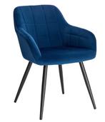 Velvet Eetkamerstoel met Armleuningen – Comfort en Design, Huis en Inrichting, Stoelen, Verzenden, Nieuw