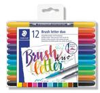 Brush letter duo penseel lettering pen - set 12, Verzenden, Nieuw