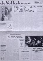 vintage poster vrouwenrechten - Volkskrant 1982 (Posters), Verzamelen, Verzenden, Nieuw, Overige onderwerpen, Met lijst
