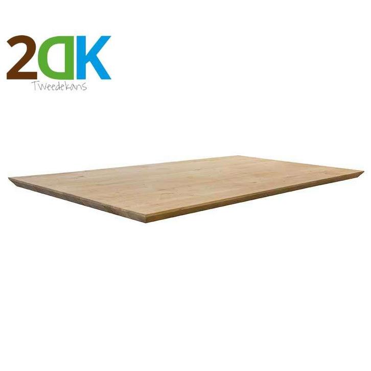 2dk Tafelblad eiken Castle Line verjongd 200x100 dikte 4,5cm, Huis en Inrichting, Tafels | Eettafels, Nieuw, Ophalen of Verzenden