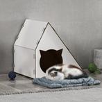 [en.casa] Kattenhuis Lani 40x42x40 cm wit, Dieren en Toebehoren, Katten-accessoires, Verzenden, Nieuw