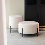 LABEL51 Poef Troy - Naturel - Boucle - L, Huis en Inrichting, Banken | Voetenbanken en Poefen, Ophalen of Verzenden, Nieuw