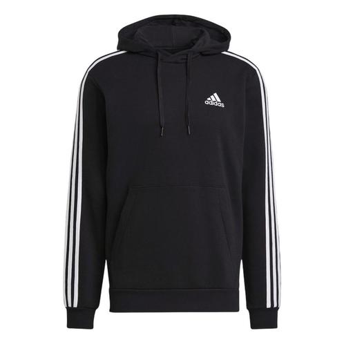 -11% Adidas  Adidas Heren essentials 3 stripes fleece hoodie, Kleding | Heren, Truien en Vesten, Zwart, Nieuw, Verzenden