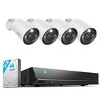 Reolink RLK8-1200B4-A-4MM, 12MP Beveiligingsset met slimme, Audio, Tv en Foto, Videobewaking, Ophalen of Verzenden, Nieuw