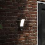 vidaXL Buitenwandlampen 2 st LED met sensors gegoten, Tuin en Terras, Buitenverlichting, Verzenden, Nieuw