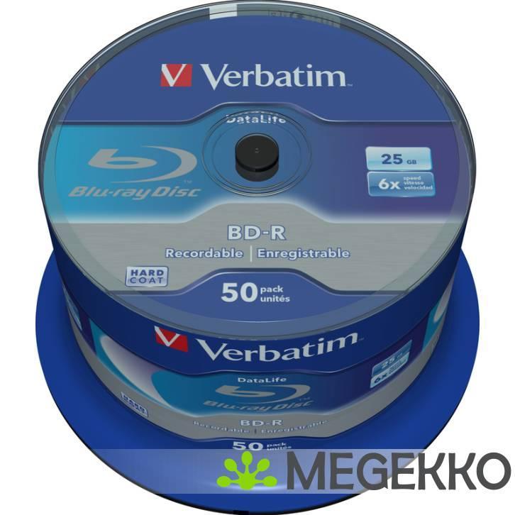 Verbatim BD-R Blu-Ray 25GB 6x 50st. Cakebox, Cd's en Dvd's, Blu-ray, Verzenden