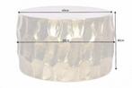 Ronde salontafel ORGANIC ORIENT 70cm goud metaal gehamerd 3D, Huis en Inrichting, Tafels | Salontafels, Ophalen of Verzenden, Nieuw