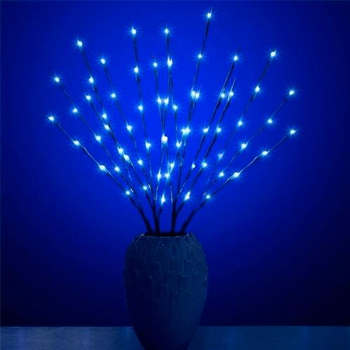 Kerst wilgentakken set - 20 LEDs - Blauw, Diversen, Kerst, Nieuw, Ophalen of Verzenden