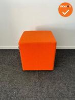Rohde & Grahl - Poef - met wielen - 47.5x45x45cm - Oranje, Werkplek, Ophalen of Verzenden, Gebruikt, Overige typen