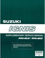 2003 SUZUKI IGNIS SUPPLEMENT SERVICE MANUAL ENGELS, Auto diversen, Handleidingen en Instructieboekjes