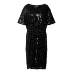 Milano Italy • zwarte jurk met pailletten • 36, Kleding | Dames, Jurken, Verzenden, Zwart, Maat 36 (S), Milano Italy