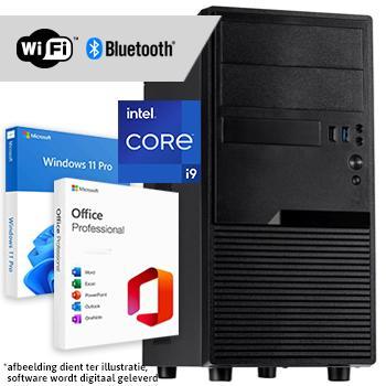 Core i9 compleet - WiFi + BT + Windows + Office 2024 (Word,, Computers en Software, Desktop Pc's