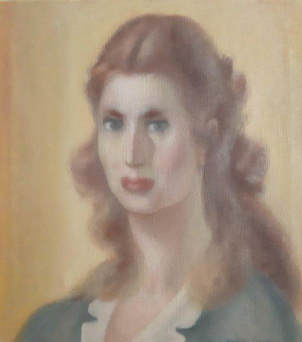 Dante Montanari (1896-1989) - Ritratto di donna, Antiek en Kunst, Kunst | Schilderijen | Klassiek